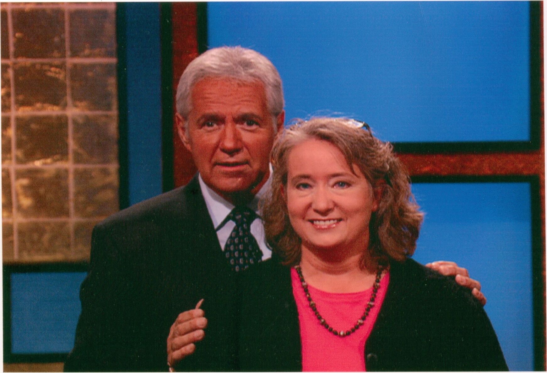Lisa Fritsche with Alex Trebek